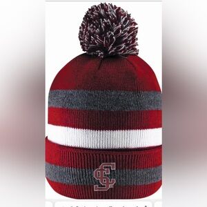 Men’s Logofit Santa Clara Broncos Primetime Striped Cuff Pom Beanie